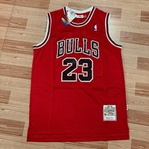 Bulls Michael Jordan 97-98 Hardwood Red Jersey